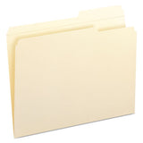 Reinforced Guide Height File Folders, 2-5-cut Tabs, Right Of Center, Letter Size, Manila, 100-box