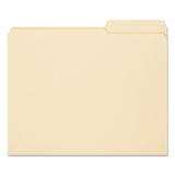 Reinforced Guide Height File Folders, 2-5-cut Tabs, Right Of Center, Letter Size, Manila, 100-box