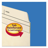 Reinforced Guide Height File Folders, 2-5-cut Printed Tab, Right Of Center, Letter Size, Manila, 100-box