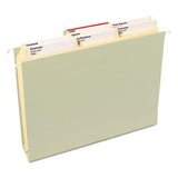 Supertab Reinforced Guide Height Top Tab Folders, 1-3-cut Tabs, Letter Size, 11 Pt. Manila, 100-box