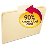 Supertab Reinforced Guide Height Top Tab Folders, 1-3-cut Tabs, Letter Size, 11 Pt. Manila, 100-box