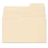 Supertab Reinforced Guide Height Top Tab Folders, 1-3-cut Tabs, Letter Size, 11 Pt. Manila, 100-box