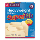 Supertab Top Tab File Folders, 1-3-cut Tabs, Letter Size, 14 Pt. Manila, 50-box