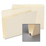 Expandable Heavyweight File Folders, 1-3-cut Tabs, Letter Size, Manila, 50-box