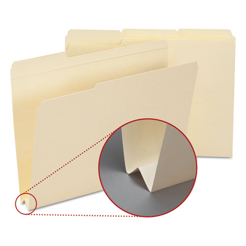 Expandable Heavyweight File Folders, 1-3-cut Tabs, Letter Size, Manila, 50-box