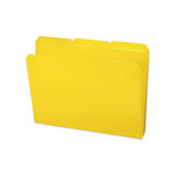 Top Tab Poly Colored File Folders, 1-3-cut Tabs, Letter Size, Yellow, 24-box