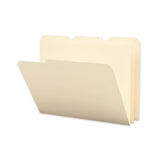 Poly Manila Folders, 1-3-cut Tabs, Letter Size, 12-pack