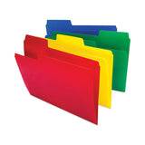 Supertab Top Tab File Folders, 1-3-cut Tabs: Assorted, Letter Size, 0.75" Expansion, Polypropylene, 12-pack