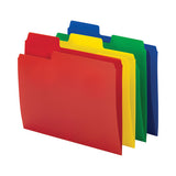 Supertab Top Tab File Folders, 1-3-cut Tabs: Assorted, Letter Size, 0.75" Expansion, Polypropylene, 12-pack