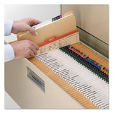 Heavyweight Kraft File Folders, Straight Tab, Letter Size, 11 Pt. Kraft, 100-box