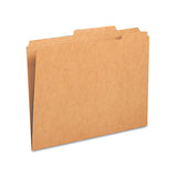 Guide Height Reinforced Heavyweight Kraft File Folders, 2-5-cut 2-ply Tab, Right Of Center, Letter Size, Kraft, 100-box