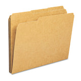 Heavyweight Kraft File Folders, 1-3-cut Tabs, Letter Size, 17 Pt. Kraft, 50-box