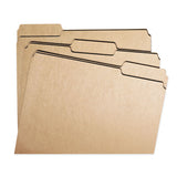 Heavyweight Kraft File Folders, 1-3-cut Tabs, Letter Size, 17 Pt. Kraft, 50-box