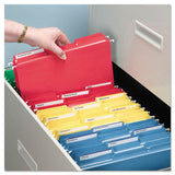 Colored File Folders, 1-3-cut Tabs, Letter Size, Blue, 100-box