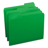 Colored File Folders, 1-3-cut Tabs, Letter Size, Green, 100-box