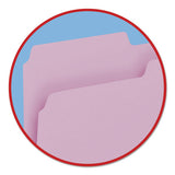 Colored File Folders, 1-3-cut Tabs, Letter Size, Lavender, 100-box