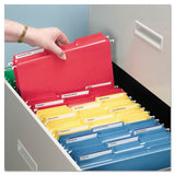 Colored File Folders, 1-3-cut Tabs, Letter Size, Red, 100-box