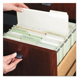Colored File Folders, 1-3-cut Tabs, Letter Size, White, 100-box