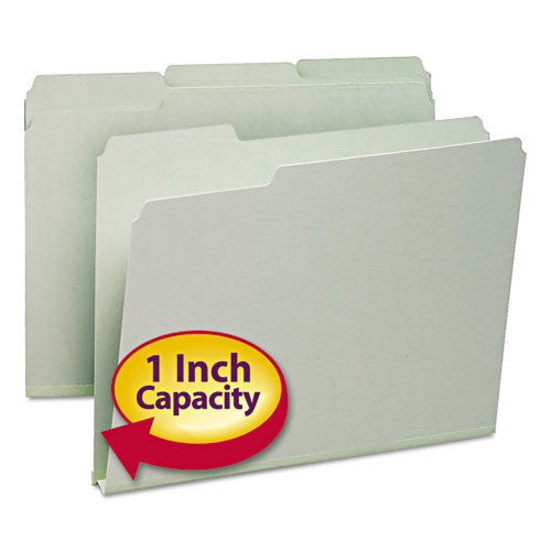 Expanding Recycled Heavy Pressboard Folders, 1-3-cut Tabs, 1