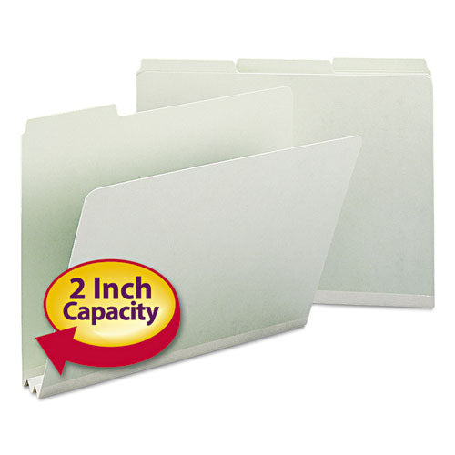 Expanding Recycled Heavy Pressboard Folders, 1-3-cut Tabs, 2