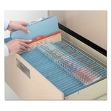 Six-section Pressboard Top Tab Classification Folders With Safeshield Fasteners, 2 Dividers, Letter Size, Blue, 10-box
