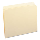 Top Tab 1-fastener Folders, Straight Tab, Letter Size, 11 Pt. Manila, 50-box