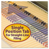 Top Tab 1-fastener Folders, Straight Tab, Letter Size, 11 Pt. Manila, 50-box