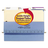 Supertab Reinforced Guide Height 2-fastener Folders, 1-3-cut Tabs, Letter Size, 11 Pt. Manila, 50-box