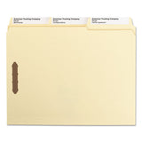 Supertab Reinforced Guide Height 2-fastener Folders, 1-3-cut Tabs, Letter Size, 11 Pt. Manila, 50-box