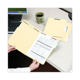 Top Tab Heavyweight Manila Fastener Folders, 2 Fasteners, Letter Size, Manila Exterior, 50-box