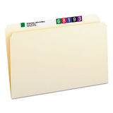 Manila File Folders, Straight Tab, Legal Size, 100-box