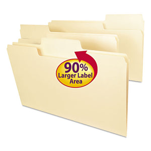 Supertab Top Tab File Folders, 1-3-cut Tabs, Legal Size, 11 Pt. Manila, 100-box