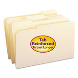 Reinforced Tab Manila File Folders, 1-3-cut Tabs, Legal Size, 11 Pt. Manila, 100-box