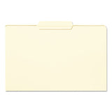 Reinforced Tab Manila File Folders, 1-3-cut Tabs, Center Position, Legal Size, 11 Pt. Manila, 100-box