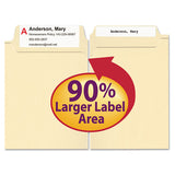 Supertab Reinforced Guide Height Top Tab Folders, 1-3-cut Tabs, Legal Size, 11 Pt. Manila, 100-box