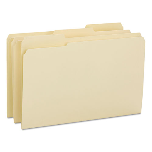 Reinforced Tab Manila File Folders, 1-3-cut Tabs, Legal Size, 14 Pt. Manila, 100-box