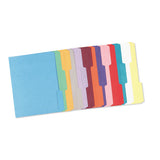 Reinforced Top Tab Colored File Folders, 1-3-cut Tabs, Legal Size, Pink, 100-box
