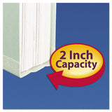 Expanding Recycled Heavy Pressboard Folders, 1-3-cut Tabs, 2" Expansion, Legal Size, Gray-green, 25-box