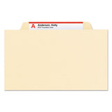 Manila Four- And Six-section Top Tab Classification Folders, 1 Divider, Legal Size, Manila, 10-box