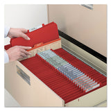 Four-section Pressboard Top Tab Classification Folders With Safeshield Fasteners, 1 Divider, Legal Size, Bright Red, 10-box