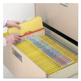 Four-section Pressboard Top Tab Classification Folders With Safeshield Fasteners, 1 Divider, Legal Size, Yellow, 10-box