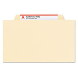 Manila Four- And Six-section Top Tab Classification Folders, 2 Dividers, Legal Size, Manila, 10-box