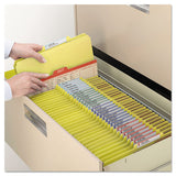 Six-section Pressboard Top Tab Classification Folders With Safeshield Fasteners, 2 Dividers, Legal Size, Yellow, 10-box