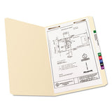 Top Tab 1-fastener Folders, Straight Tab, Legal Size, 11 Pt. Manila, 50-box