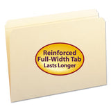 Top Tab 1-fastener Folders, Straight Tab, Legal Size, 11 Pt. Manila, 50-box