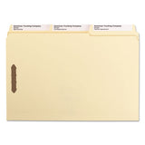 Supertab Reinforced Guide Height 2-fastener Folders, 1-3-cut Tabs, Legal Size, 11 Pt. Manila, 50-box