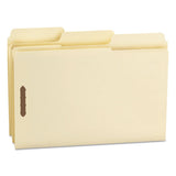 Supertab Reinforced Guide Height 2-fastener Folders, 1-3-cut Tabs, Legal Size, 11 Pt. Manila, 50-box