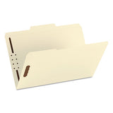 Top Tab 2-fastener Folders, 1-3-cut Tabs, Legal Size, 11 Pt. Manila, 50-box