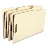 Top Tab 2-fastener Folders, 1-3-cut Tabs, Legal Size, 11 Pt. Manila, 50-box