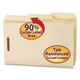 Supertab Reinforced Guide Height 2-fastener Folders, 1-3-cut Tabs, Legal Size, 14 Pt. Manila, 50-box